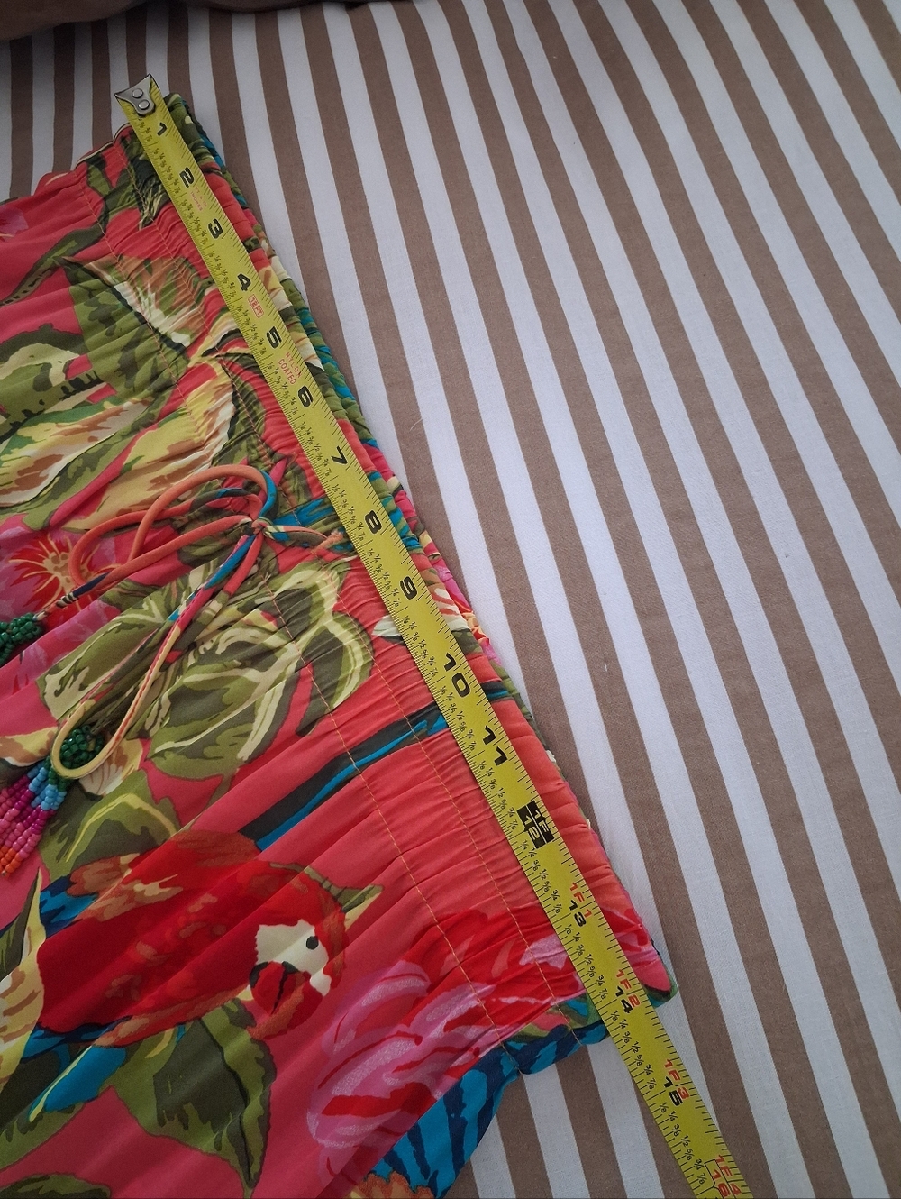 🌺🦜🌴 Rachel Roy Pink Tropical-Print Wide Leg Pants Sm 🌴🦜🌺 - Picture 6 of 8